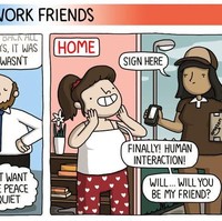 Perbedaan paling signifikan antara bekerja di kantor dan di rumah adalah teman. Di kantor mungkin Anda sering lelah dengan berisiknya rekan kerja bahkan bos. Namun saat kerja di rumah mungkin Anda akan merindukan bahkan interaksi dengan sesama manusia sekali pun. Foto: Emma Murray/Toggl