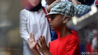 Anak-anak berkebutuhan khusus sangat antusias dalam acara ini.
