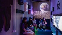 Ini adalah ruang tunggu untuk tamu yang berkunjung ke kantor Airbnb. Airbnb/Istimewa.