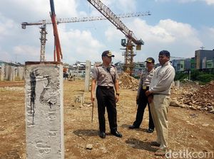 Polisi Cek Tower yang Berputar Saat Badai Datang di Sukabumi