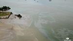Potret Tumpahan Minyak di Teluk Balikpapan dari Udara