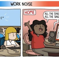 Kelebihan lain dari bekerja di rumah adalah Anda bebas mendengarkan musik, bernyanyi, bahkan berteriak-teriak. Tapi awas jangan sampai terlalu hanyut dalam musik hingga melupakan pekerjaan. Foto: Emma Murray/Toggl