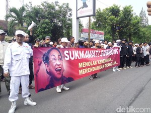 Aksi Demo Sukmawati Berlangsung Juga di Solo