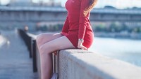 Gaya Maria saat di Moskow. Sudah seperti model saja ya! (_kotikova.m_/Instagram)