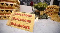 Gambar gunung di kotak Toblerone itu adalah Matterhorn, tidak jauh dari situ ada kota Bern tempat lahirnya Toblerone. Simbol kota Bern adalah beruang. Lihat baik-baik, di dalam gunung tersebut ada gambar beruang. Istimewa/CNN.