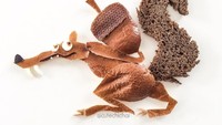 Hasil kreasinya beragam, mulai dari berbentuk hewan, tokoh kartun, hingga karakter ikonik seperti Scrat dari film Ice Age yang terkenal. Foto: Instagram @cutechichai