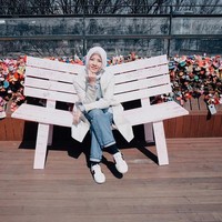 Natasha Rizky memang salah satu penggemar drama Korea. Ia pun mengunjungi tempat-tempat yang pernah menjadi lokasi drama Korea. Foto: Instagram