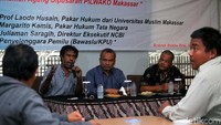 Diskusi tersebut membahas putusan PTUN tanggal 21 Maret 2018 lalu yang mengabulkan gugatan penggugat, agar KPU Makassar segera mencabut keputusan terkait pasangan Mohammad Ramdhan Pomanto dan Indira Mulyasari sebagai calon Wali Kota dan Wakil Wali Kota Makassar yang dinilai keliru atau salah.