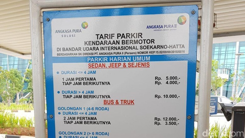 Ini Beda Tarif Parkir  Inap dan Biasa di Bandara