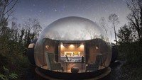 Sebuah penginapan di Irlandia Utara menawarkan kamar dengan sensasi berbeda. Jika biasanya kamar hotel hanya berbentuk persegi dengan jendela untuk melihat pemandangan. Foto: Istimewa/Finn Lough.