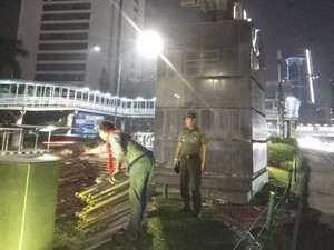Patung Jenderal Sudirman yang Bolong Mulai Diperbaiki