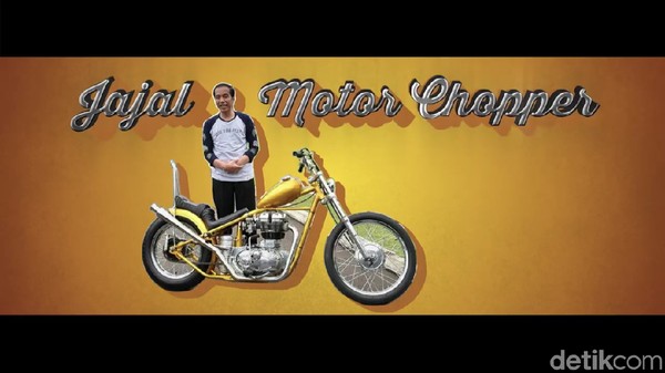 Brum... brum... Begini Gaya Jokowi Geber Chopper Bak Dilan