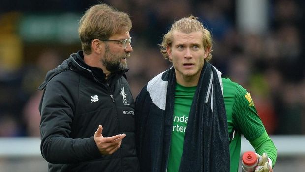 Loris Karius belakangan sering menjadi kiper utama Liverpool.