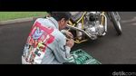 Brum... brum... Begini Gaya Jokowi Geber Chopper Bak Dilan