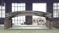 Jembatan MX3D ini panjangnya 12,5 meter dengan lebar 6 meter. MX3D/Istimewa.