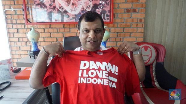 CEO AirAsia Group Tony Fernandes saat ditemui di RedQ AirAsia Headquarter, Kuala Lumpur. (CNBC Indonesia/Shalini)
