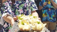  Mini phylo dessert, tulis akun Instagram Aiko. Phyllo sendiri merupakan nama nama lembaran tipis yang dibentuk seperti mangkuk pada dessert yang dipegang dibuat Aiko. Foto: Instagram @aiko_sarwosri