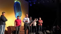 Anies Baswedan menjadi puncak keseruan acara Local Stand Up Day sebagai mysterious guest di akhir acara. Foto: Dyah Paramitha Saraswati