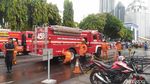 Foto: Kebakaran di Gedung SDM Polda Metro Jaya