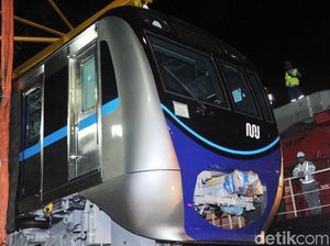 Begini Bentuk Kepala Kereta MRT