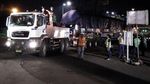 Malam-malam, Kereta MRT Diangkut dari Tanjung Priok ke Lebak Bulus