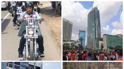Berita Heboh: Jokowi Touring, Warga Panik di CFD Thamrin