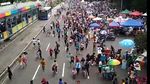 Detik-detik Warga Panik di CFD Thamrin dengar Teriakan Gedung Roboh