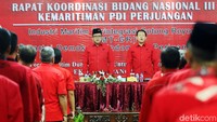 Rapat koordinasi bidang nasional III kemaritiman berlangsung di Kantor DPP PDIP, Lenteng Agung, Jakarta Selatan, Minggu (8/4/2018).