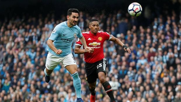 Manchester City sempat unggul 2-0 di babak pertama.