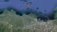 Letak Pulau Pari, Kepulauan Seribu, Jakarta (Google Maps)