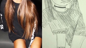 Ketika Ariana Grande disketsa. Foto: instagram.com/tw1tterpicasso