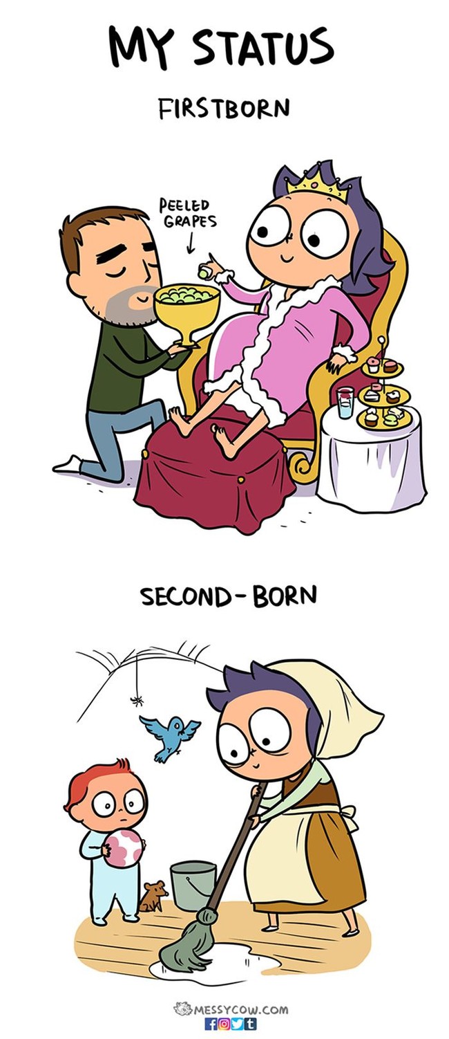 Ketika kehamilan anak pertama, ibu sering diperlakukan seperti ratu oleh ayah. Di kehamilan kedua ibu umumnya sudah tidak terlalu manja. Siapa yang seperti ini juga? Foto: Weng Chen