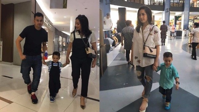 Nagita Slavina juga tak hanya punya satu tas Chanel seri Gabrielle Hobo. Selain yang berwarna biru, dia juga memiliki koleksi tas sejenis yang berwarna putih. Harganya pun sama mencapai US$ 3.200 atau sekitar Rp 44 juta. Foto: Instagram