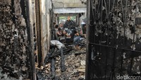 Begini kondisi bengkel yang terbakar.