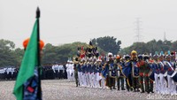Parade sejumlah pasukan dipamerkan di HUT TNI AU ke-72.