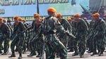 Suasana Upacara HUT ke-72 TNI AU di Lanud Halim
