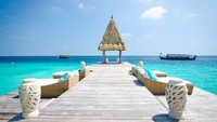 Nah, Jumeirah Vittaveli bisa dicapai dengan 20 menit naik kapal dari Male (Jumeirah Vittaveli/CNN)
