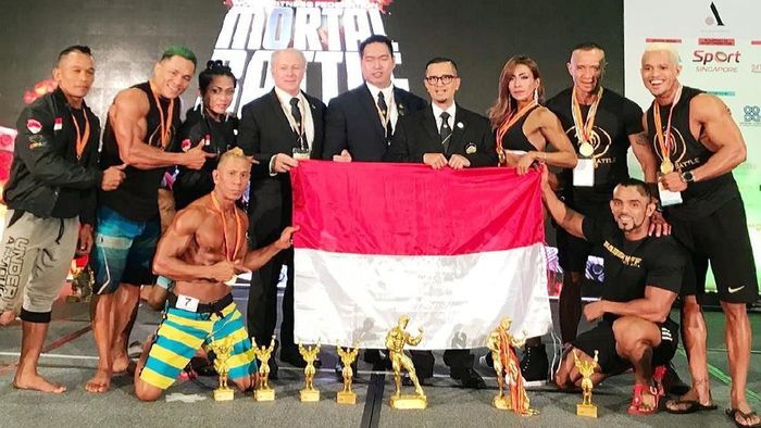 Tujuh atlet binaraga Indonesia meraih medali di Singapura (Foto: dok. Perbafi) Tujuh atlet binaraga Indonesia meraih medali di Singapura (Foto: dok. Perbafi)