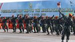 Suasana Upacara HUT ke-72 TNI AU di Lanud Halim