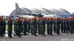 Suasana Upacara HUT ke-72 TNI AU di Lanud Halim