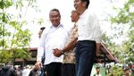 Gaya Mendes Dampingi Jokowi Tinjau Padat Karya