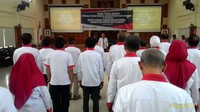 Deputi 1 Bidang Pemberdayaan Pemuda Kemenpora melakukan serah terima jabatan (Sertijab) pada jajarannya pada Senin (9/4) siang. Lokasi yang dipilih kali ini adalah bukan kantor Kemenpora, tapi di Pusat Pemberdayaan Pemuda dan Olahraga Nasional (PPPON), Cibubur, Jakarta Timur. Pool/Kemenpora.