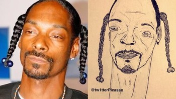 Kocak leher Snoop dogg dibuat panjang. Foto: instagram.com/tw1tterpicasso