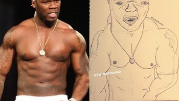 Rapper 50 Cent ketika disketasa. Foto: instagram.com/tw1tterpicasso
