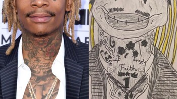 Ayo tebak, sketsa wajah Wiz Khalifa mirip tokoh di film apa? Foto: instagram.com/tw1tterpicasso
