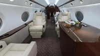 Seorang miliuner yang juga pialang saham merombak pesawat pribadi miliknya Gulfstream 550 menjadi kantor terbang.