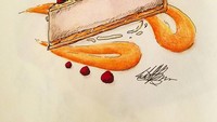 Kini Brown mulai aktif mengunggah hasil karyanya melalui akun Instagram miliknya, @wbrown34. Ia juga memutuskan untuk mendalami keterampilannya dalam bidang ilustrator makanan. Foto: Instagram @wbrown34