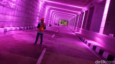 Warna-warni Underpass Mampang Siap Diuji Coba Besok