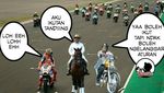 Meme Lucu Jokowi dengan Motor Chopper di Arena MotoGP