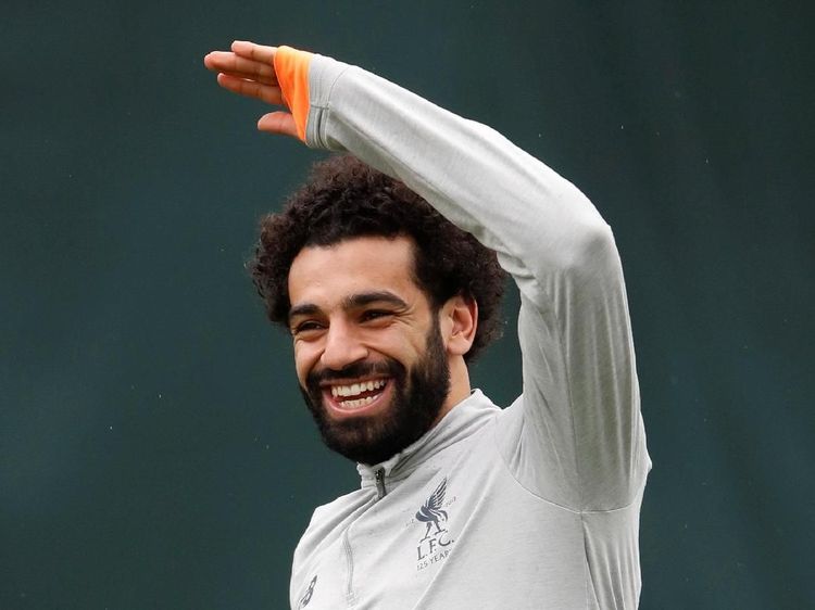 Senyum Lebar Mohamed Salah